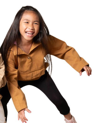 Kids Cargo Hoodie | Utilitarian Button Hooded Top