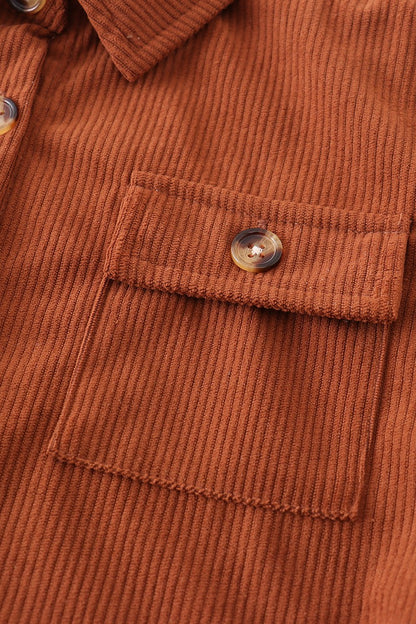 Big Kids Corduroy Button Down | Children's Textured Shacket