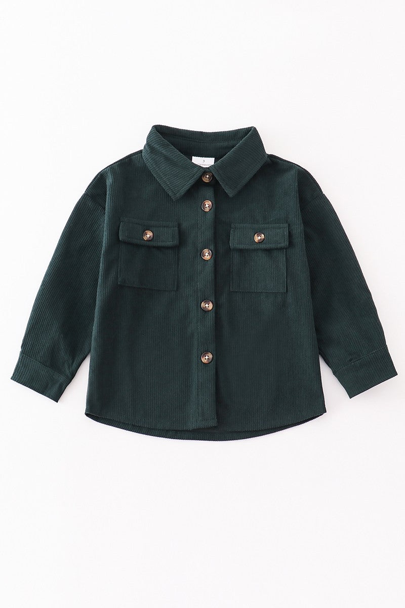 Big Kids Corduroy Button Down | Children's Textured Shacket