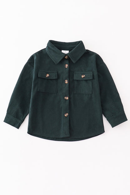 Big Kids Corduroy Button Down | Children's Textured Shacket