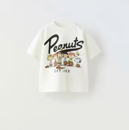 A Kids White Peanuts Shirt | Toddler Snoopy and Friends T-Shirt